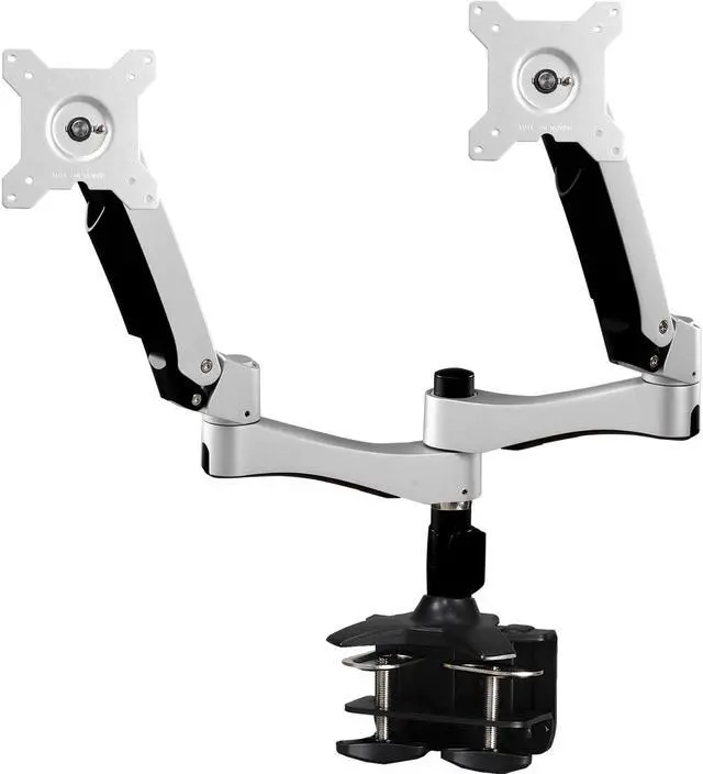 Alt view image 5 of 8 - Amer AMR2AC Articulating Dual Monitor Mount - 15" to 27" Monitors