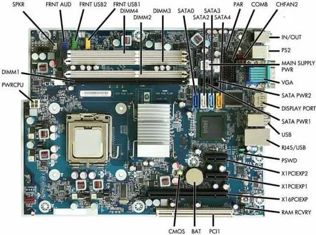 Alt view image 2 of 5 - Hp 531965-001 Motherboard For 6000 Pro Microtower Business Desktop