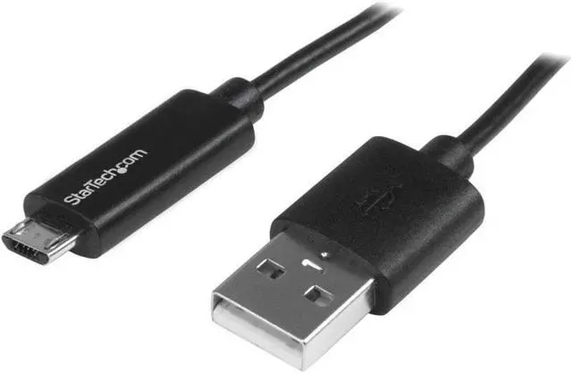 Main image of StarTech.com 1m 3 ft Micro-USB Cable with LED Charging Light - M/M - USB to Micro USB Cable