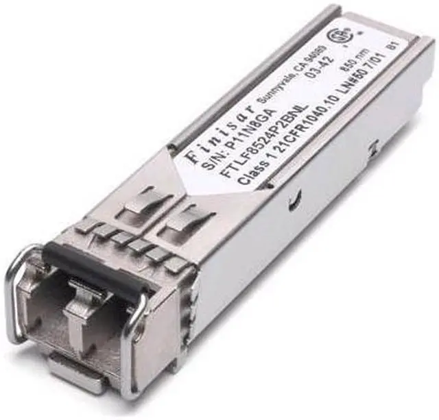 Alt view image 3 of 5 - Finisar RoHS 6 Compliant 1GFC/2GFC/GE 850nm -20 to 85C SFP Transceiver