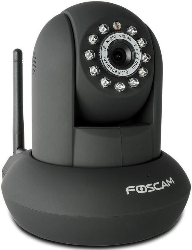 Main image of Foscam F18910W Wireless/Wired Pan & Tilt 480 TVL Dome-Shaped IP Surveillance Camera w/ IR-Cut Filter (Black)