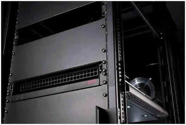 Alt view image 2 of 15 - APC ACF201BLK Rack Side Air Distribution 2U 115V 60Hz