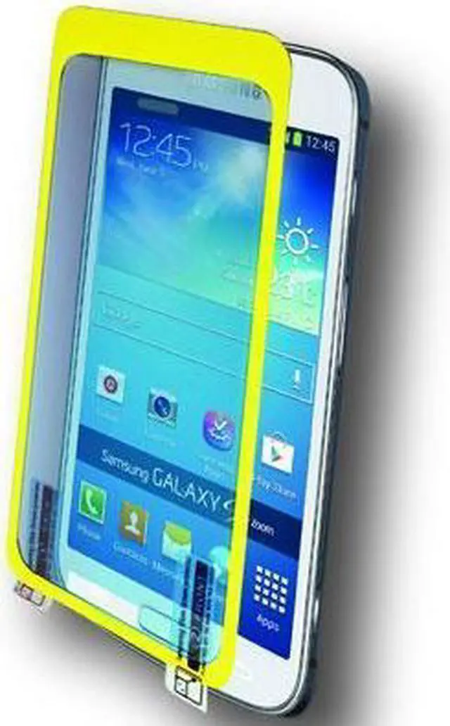 Alt view image 2 of 3 - Symtek Crystal Clear Solid Tempered Glass Screen Protector for Galaxy S4 TS-TG-404