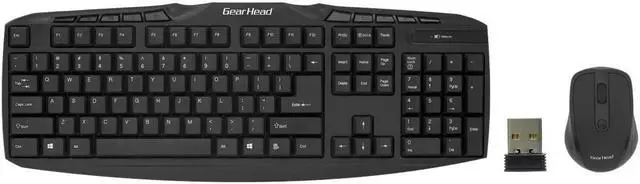 Alt view image 3 of 10 - Gear Head KB5165W Multimedia Wireless Keyboard and Optical Mouse