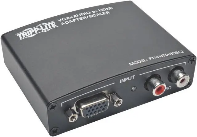 Main image of Tripp Lite P116-000-HDSC2 VGA with RCA Stereo Audio to HDMI Converter/Scaler