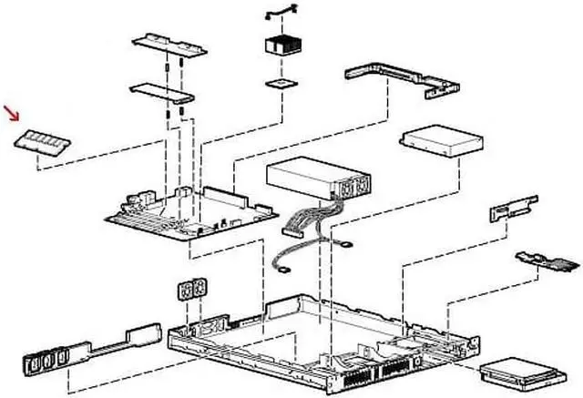 Alt view image 3 of 4 - HP 128279-B21 512MB SDRAM Memory Module
