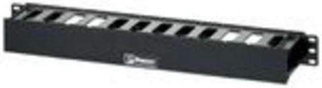 Main image of Panduit WMPFSE Horizontal Cable Manager, Black, 1 RU, Black
