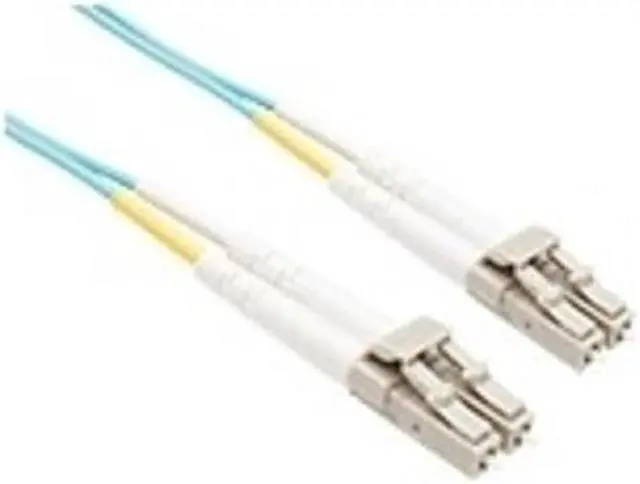 Alt view image 3 of 4 - Unirise Fiber Optic Patch Cable, LC-LC, 50 125 Gigabit Multimode Duplex, Aqua, 4M