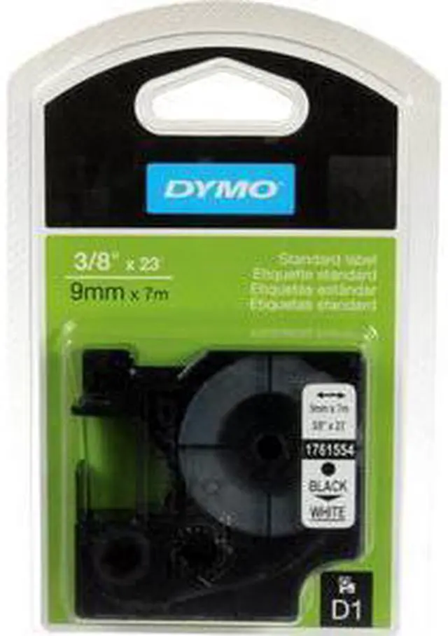 Main image of Dymo Standard D1 3/8"x23' Label, Red Print, Blue Tape