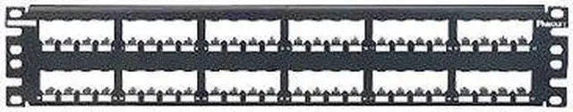 Main image of Panduit CP48BLY Mini-Com All Metal Shielded Modular Patch Panel - Patch Panel - Black - 2U - 19 Inch - 48 Ports