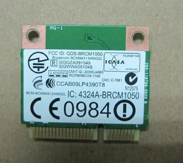 Main image of HP wLan 802.11a-b-g Shiraz G4 WiFi Card 593836-001 BCM94313HMG2LP1 Broadcom