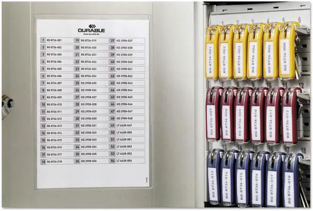 Alt view image 7 of 20 - Durable Locking Key Cabinet 54-Key Brushed Aluminum Silver 11 3/4 x 4 5/8 x 11