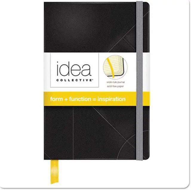 Alt view image 5 of 9 - Idea Collective Journal Hard Cover Side Bound 5 1/2 x 3 1/2 Black 96 Sheets