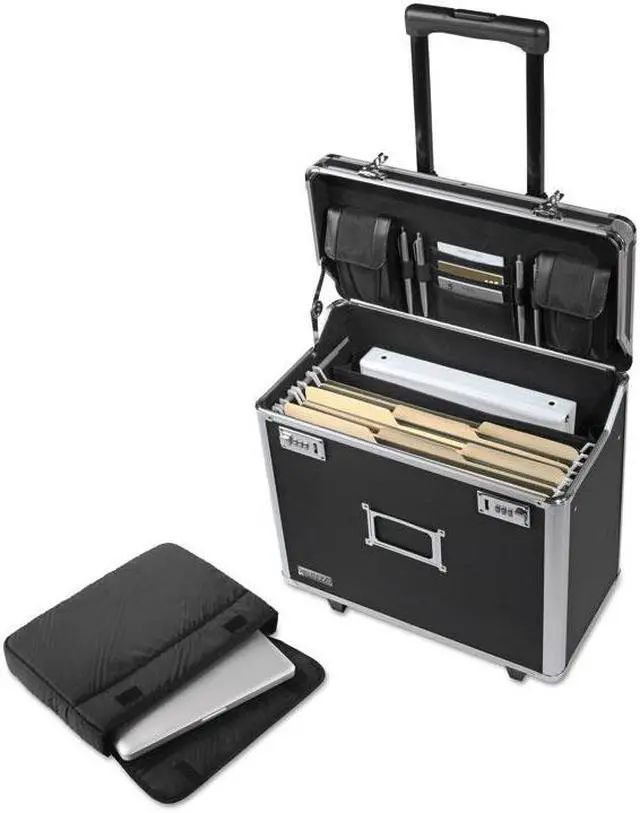 Alt view image 3 of 13 - IdeaStream Consumer Products, Locking Catalog Case 15"x10"16" Black VZ00194