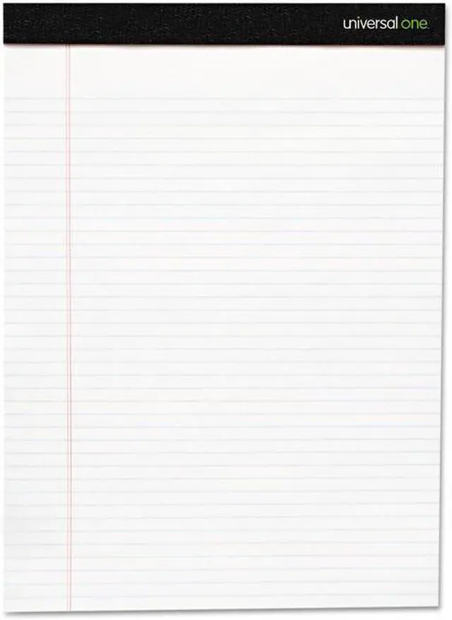 Main image of Innovera UNV30730 Premium Ruled Writing Pads, White, 8.5 X 11.75, Legal/Wide, 50 Sheets, 12 Pads