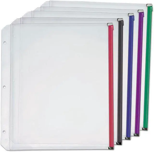 Alt view image 2 of 14 - Cardinal Expanding Zipper Binder Pocket 11 x 8 1/2 Assorted Colors 5/Pack 14650