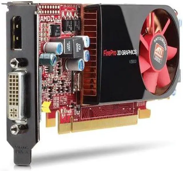 Main image of HP 608886-001 Ati Firepro V3800 512Mb Ddr3 Memory Pcie 2.1 X16 Graphics Card