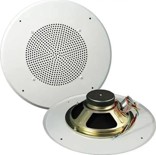 Alt view image 5 of 12 - OSD Audio C1070V 8-inch 70V Commercial In-Ceiling Speaker, White