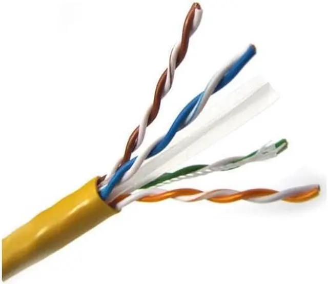 Alt view image 2 of 3 - Weltron 1000ft Cat6 UTP 550 MHz Solid Plenum Cable - Yellow