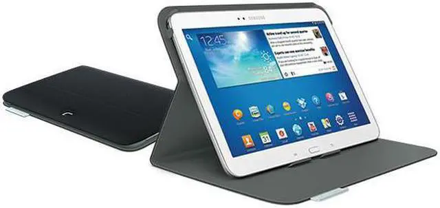 Alt view image 4 of 12 - Folio Case for Samsung Galaxy Tab 3,10.1, Black