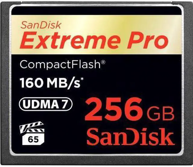 Alt view image 2 of 20 - SanDisk 256GB Extreme Pro CompactFlash Memory Card (160MB/s)