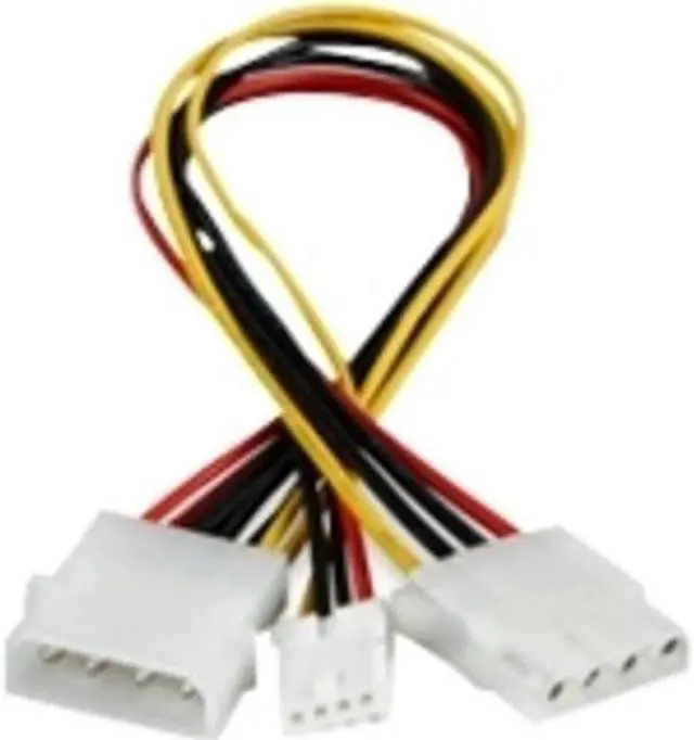 Alt view image 2 of 4 - Molex to 1 Molex and 1 Floppy Y-cable