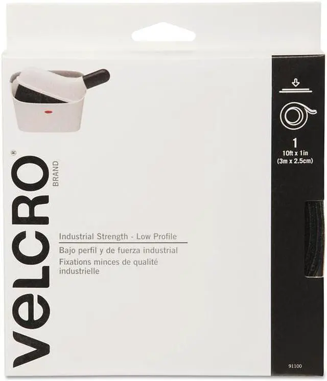 Alt view image 5 of 11 - VELCRO(R)brand ULTRA-MATE(R) Glue-On Strip 1"X10'-Black