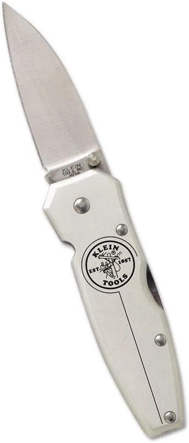 Main image of Klein Tools 05019 Lockback Pocket Knife, 2 1/2 Inch Stainless Steel Blade