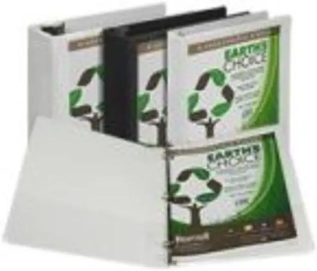Alt view image 6 of 11 - Samsill I08957 Earth's Choice Biobased View Binder, 3 Ring Binder, 1.5 Inch, Round Ring, Customizable, White, 4 Pack