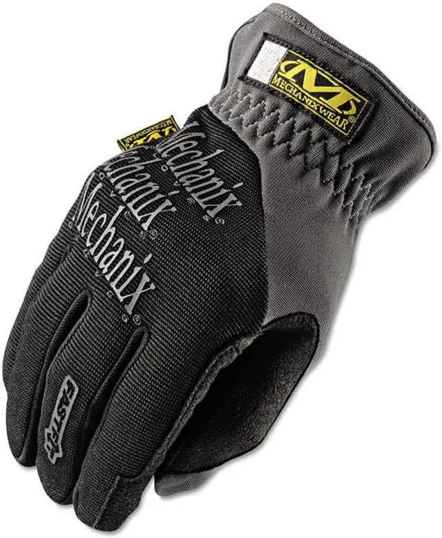 Alt view image 4 of 10 - Mechanix Wear FastFit Work Gloves Black/Gray Large MFF05010