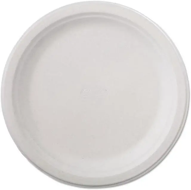Main image of Classic Paper Dinnerware, Plate, 9 3/4" Dia, White, 125/Pack, 4 Packs/