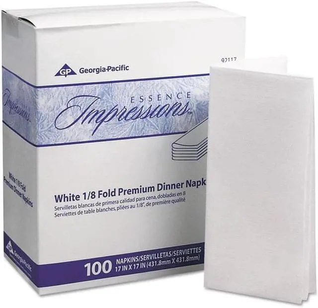 Alt view image 4 of 7 - Georgia-Pacific Essence Impression Dinner Napkin 4 BX/CT