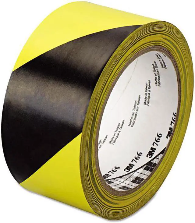 Main image of Hazard Marking Vinyl Tape, 2 in X 36 Yd, Black/Yellow