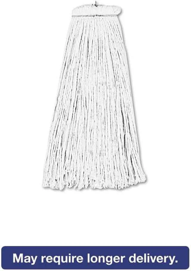 Alt view image 2 of 12 - Boardwalk Cut-End Lie-Flat Wet Mop Head Rayon 16oz White 716REA