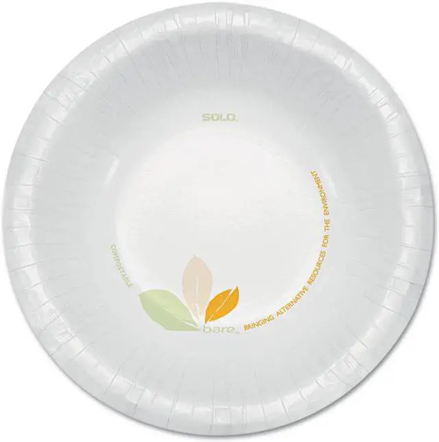 Alt view image 2 of 6 - Bare Paper Dinnerware, 12 oz. Bowl, Green/Tan, 500/Carton