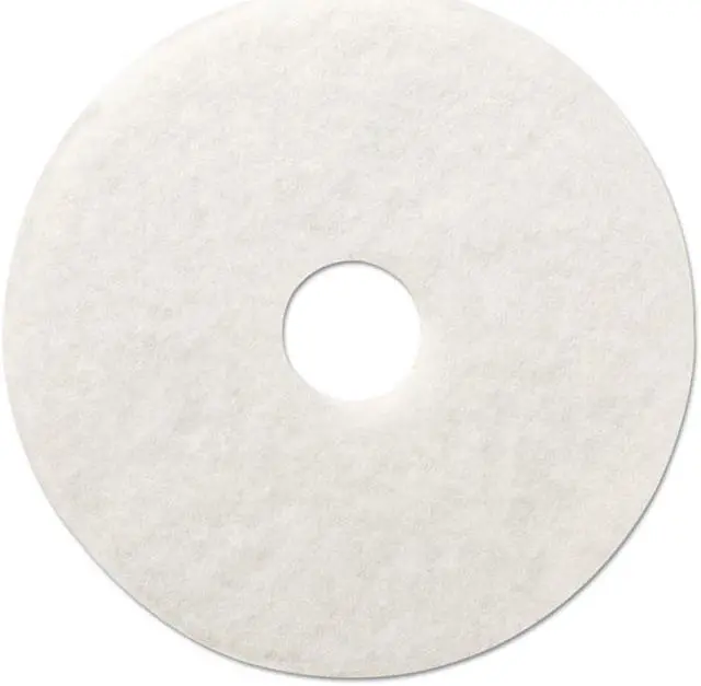 Alt view image 3 of 13 - Polishing Floor Pads, 12" Diameter, White, 5/Carton 4012WHI