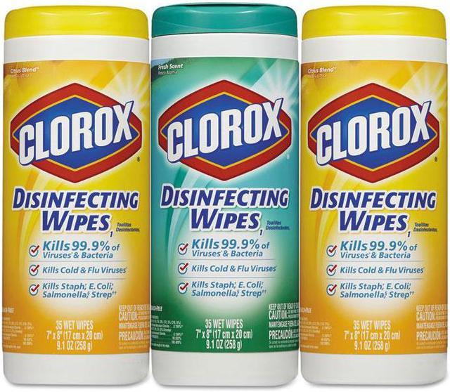 Alt view image 8 of 20 - Clorox 30112 Disinfecting Surface Cleaner Wipes Value Pack Scented 105 ct Total