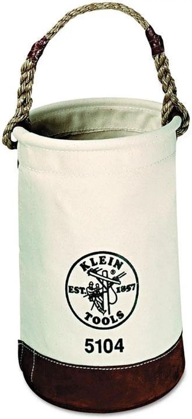 Alt view image 2 of 14 - Klein Tools 409-5104 12" Leather-Bottom Bucket