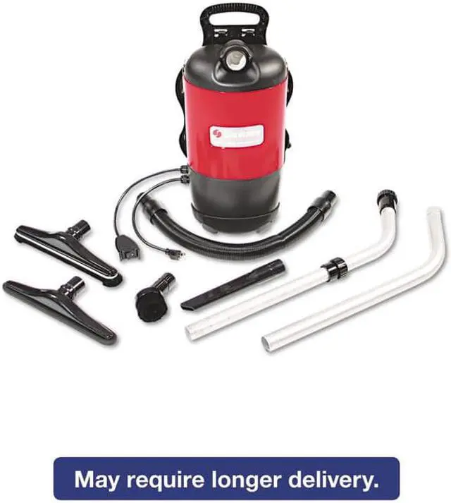 Alt view image 3 of 6 - Sanitaire SC412A Commercial Backpack Vacuum Red