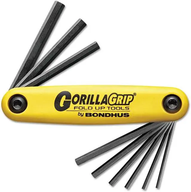 Alt view image 2 of 9 - Bondhus 12589 GorillaGrip Hex Fold-up Keys Set 9 Piece