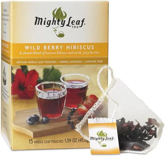 Main image of Mighty Leaf Tea Whole Leaf Tea Pouches, Wild Berry Hibiscus, 15/Box 510144