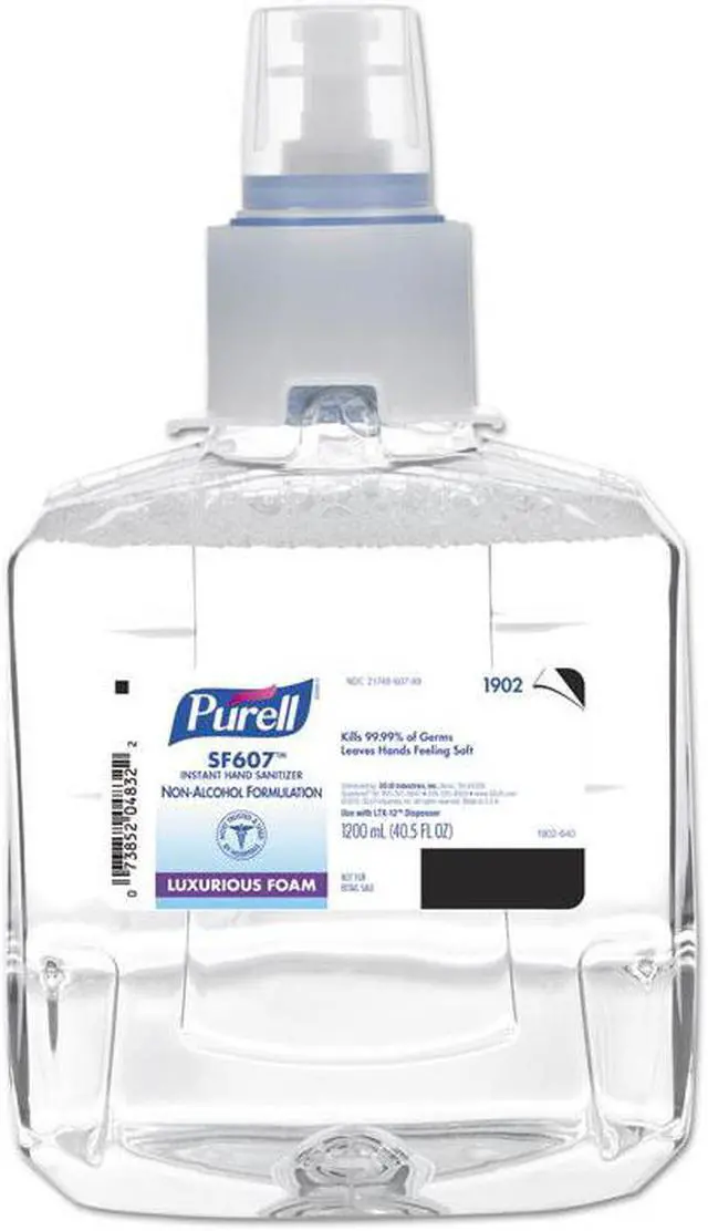 Alt view image 4 of 5 - SF607 Hand Sanitizer Foam, 1200mL LTX-12 Refill, PK2 PURELL 1902-02