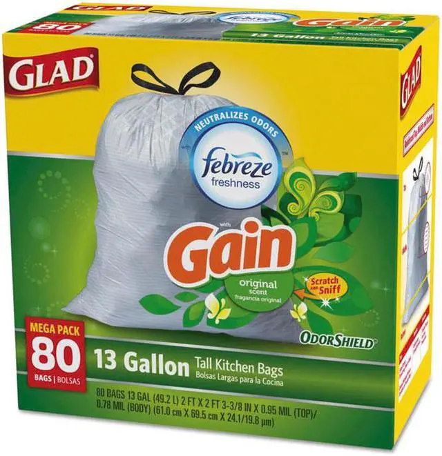 Alt view image 2 of 4 - Glad 80Ct 13G Odr Gain Bag