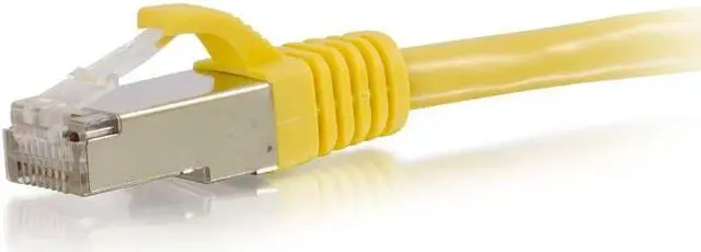 Alt view image 2 of 8 - C2G 00862 Cat6 Cable - Snagless Shielded Ethernet Network Patch Cable, Yellow (4 Feet, 1.21 Meters)