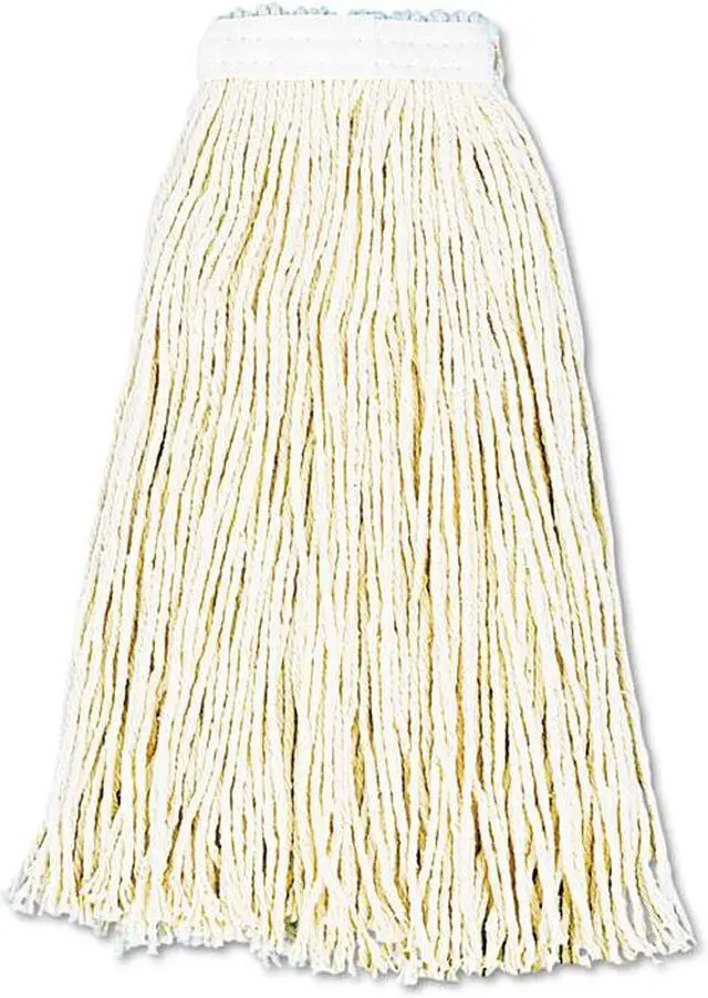 Alt view image 2 of 12 - Boardwalk Premium Cut-End Wet Mop Heads Cotton 16oz White 12/Carton 216CCT