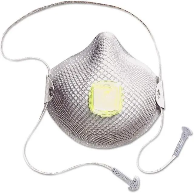 Alt view image 4 of 9 - MOLDEX 2840R95 R95 Disposable Respirator w/ Valve, M/L, Gray, PK10