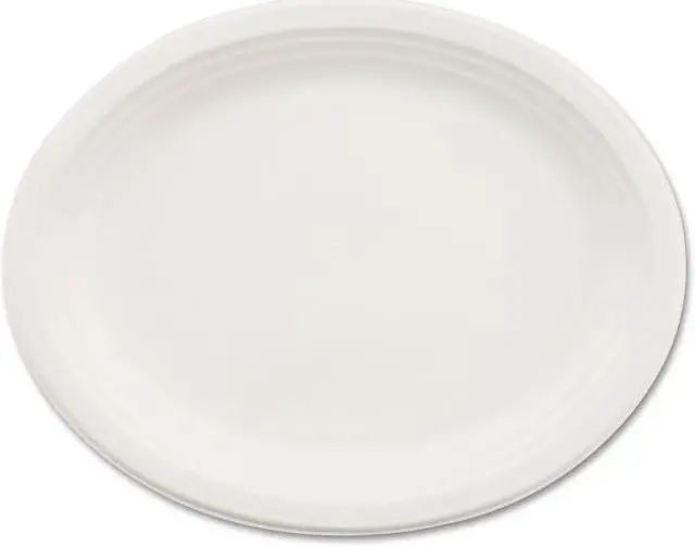 Main image of C-Prem Oval Ppr Plttr 9.75X12.5 Whi 4/125