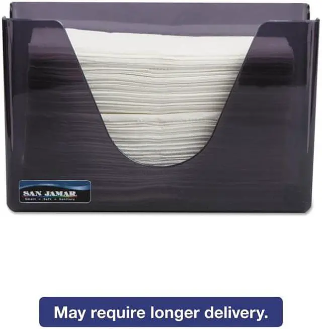 Alt view image 2 of 5 - San Jamar Countertop Folded Towel Dispenser Plastic Black Pearl 11 x 4 3/8 x 7 T1720TBK