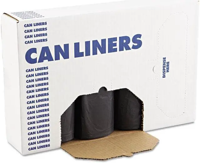 Alt view image 2 of 6 - Boardwalk SH-Grade Can Liners 40 x 46 40-45gal 1.2mil Black 25/Roll 4 Rolls