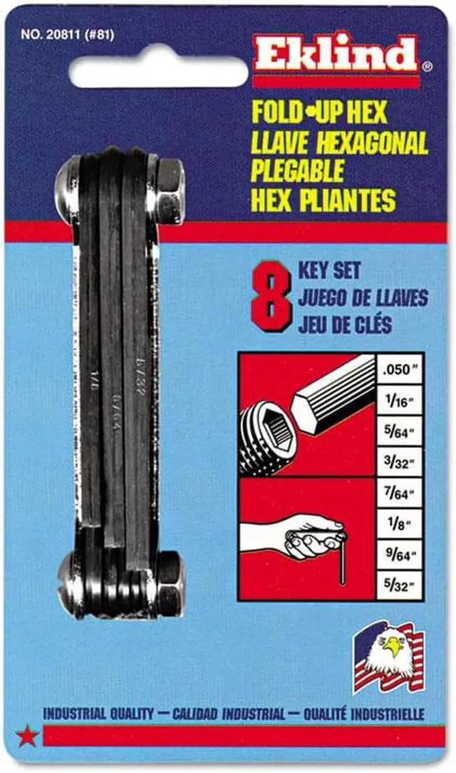 Alt view image 7 of 10 - Eklind Hex Key Set.